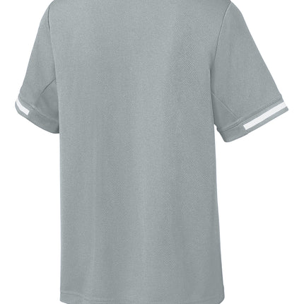 Sport-Tek® Youth Tough Mesh V-Neck Baseball Jersey – YST221