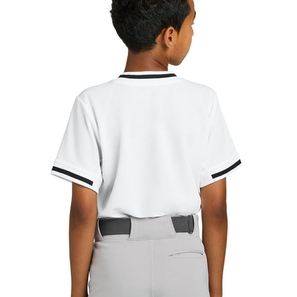 Sport-Tek® Youth Tough Mesh V-Neck Baseball Jersey – YST221