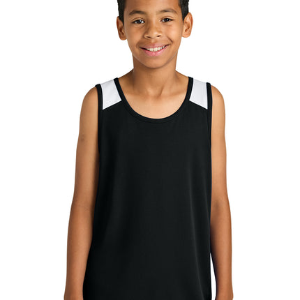Sport‑Tek® Youth Club Track Tank – YST446