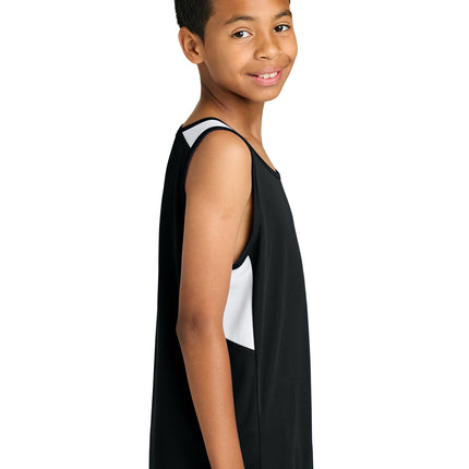 Sport‑Tek® Youth Club Track Tank – YST446