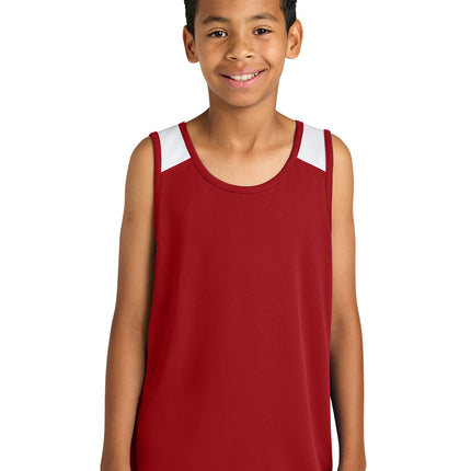 Sport‑Tek® Youth Club Track Tank – YST446