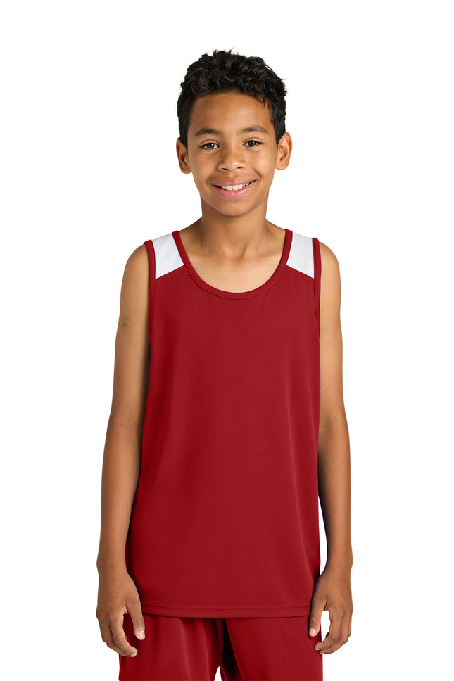 Sport‑Tek® Youth Club Track Tank – YST446