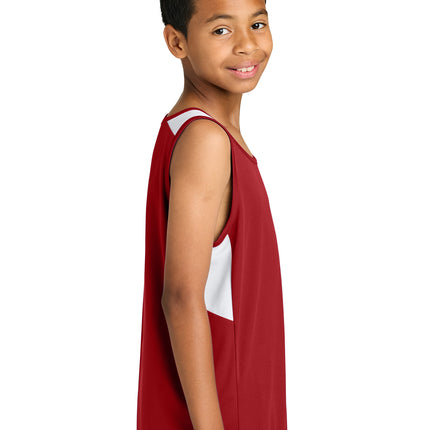 Sport‑Tek® Youth Club Track Tank – YST446