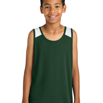 Sport‑Tek® Youth Club Track Tank – YST446