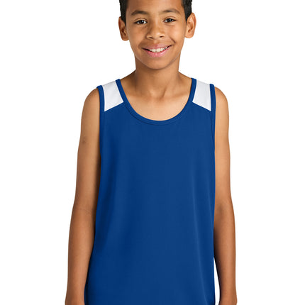 Sport‑Tek® Youth Club Track Tank – YST446