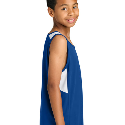 Sport‑Tek® Youth Club Track Tank – YST446