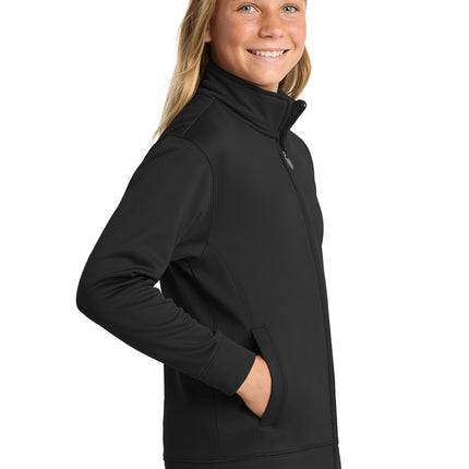Sport‑Tek® Youth Sport‑Wick Fleece Full‑Zip Jacket – YST241