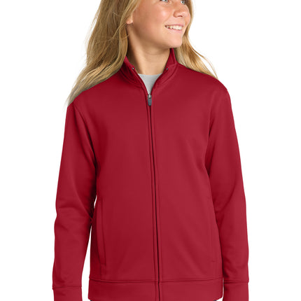 Sport‑Tek® Youth Sport‑Wick Fleece Full‑Zip Jacket – YST241