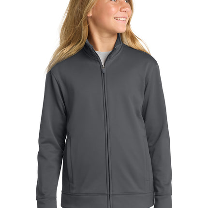 Sport‑Tek® Youth Sport‑Wick Fleece Full‑Zip Jacket – YST241