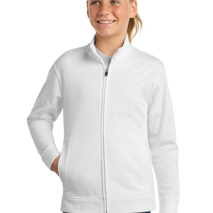 Sport‑Tek® Youth Sport‑Wick Fleece Full‑Zip Jacket – YST241
