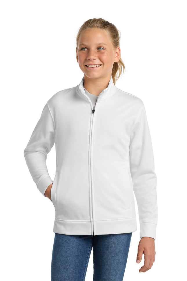 Sport‑Tek® Youth Sport‑Wick Fleece Full‑Zip Jacket – YST241