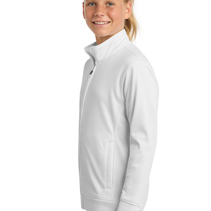 Sport‑Tek® Youth Sport‑Wick Fleece Full‑Zip Jacket – YST241
