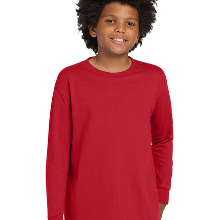 Gildan® Youth Heavy Cotton™ Long Sleeve T‑Shirt – 5400B