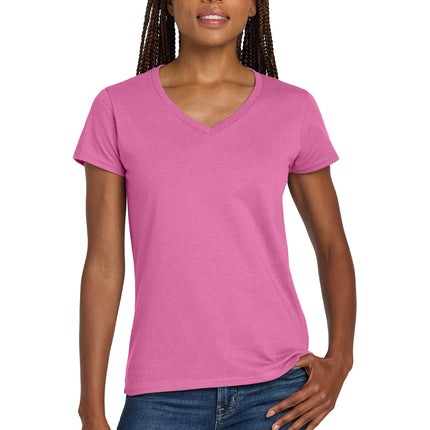 Gildan Women’s Heavy Cotton V‑Neck T‑Shirt – 5V00L