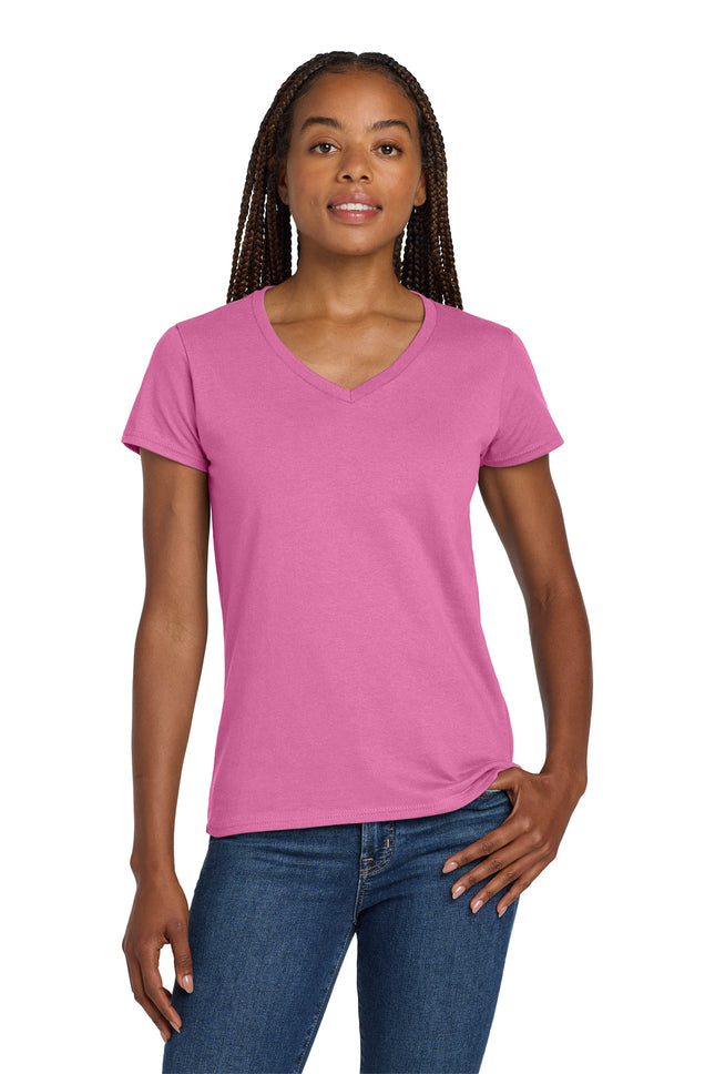 Gildan Women’s Heavy Cotton V‑Neck T‑Shirt – 5V00L