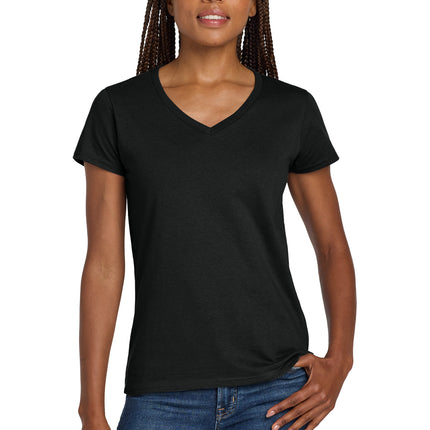 Gildan Women’s Heavy Cotton V‑Neck T‑Shirt – 5V00L