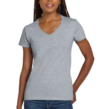 Gildan Women’s Heavy Cotton V‑Neck T‑Shirt – 5V00L