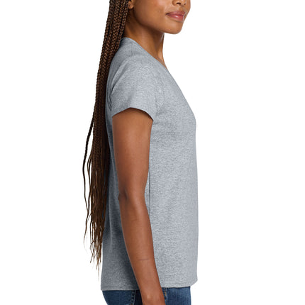Gildan Women’s Heavy Cotton V‑Neck T‑Shirt – 5V00L