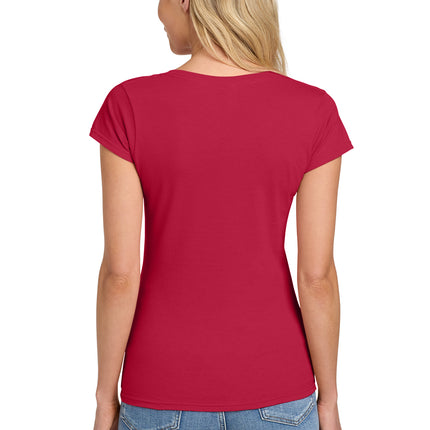 Gildan Softstyle Women’s Fit V‑Neck T‑Shirt – 64V00L