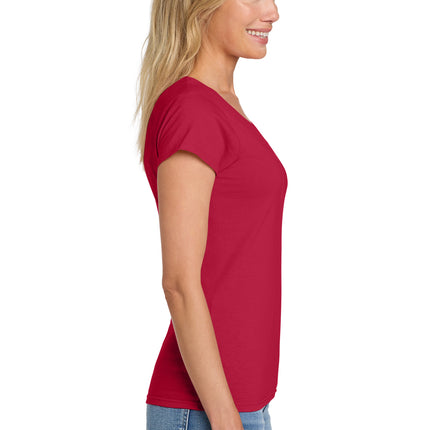 Gildan Softstyle Women’s Fit V‑Neck T‑Shirt – 64V00L