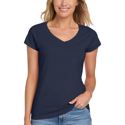Gildan Softstyle Women’s Fit V‑Neck T‑Shirt – 64V00L