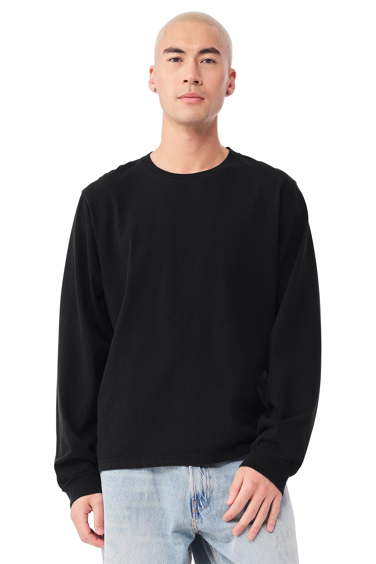 BELLA+CANVAS Unisex Heavyweight Garment‑Dyed Long Sleeve Tee – BC4851GD