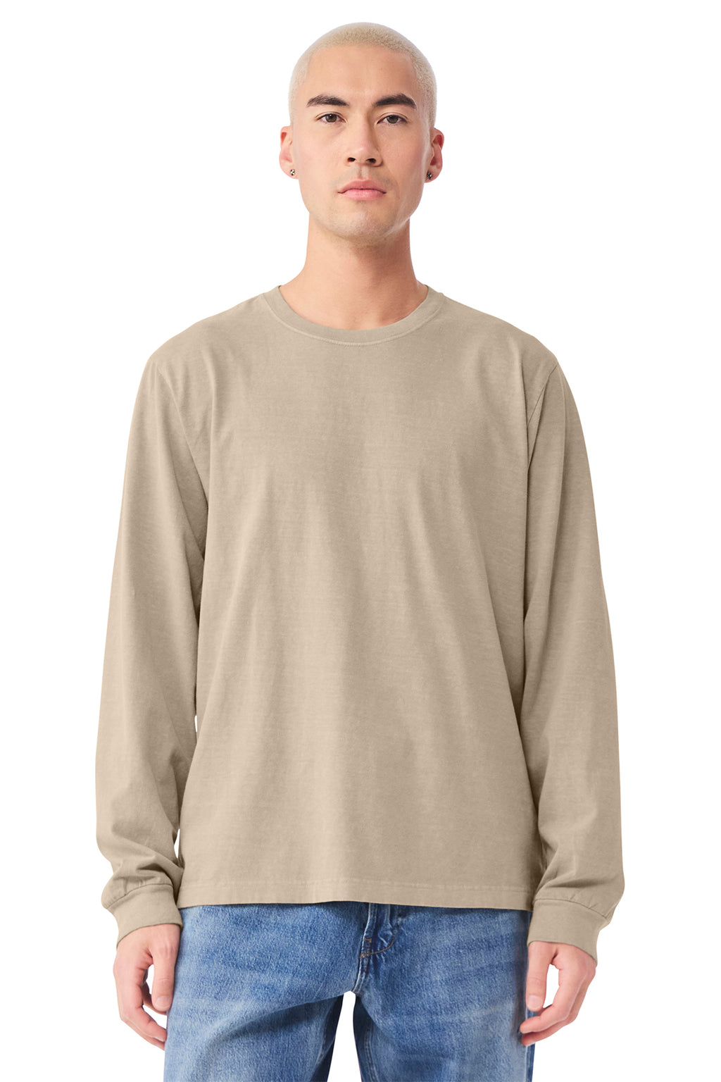 BELLA+CANVAS Unisex Heavyweight Garment‑Dyed Long Sleeve Tee – BC4851GD