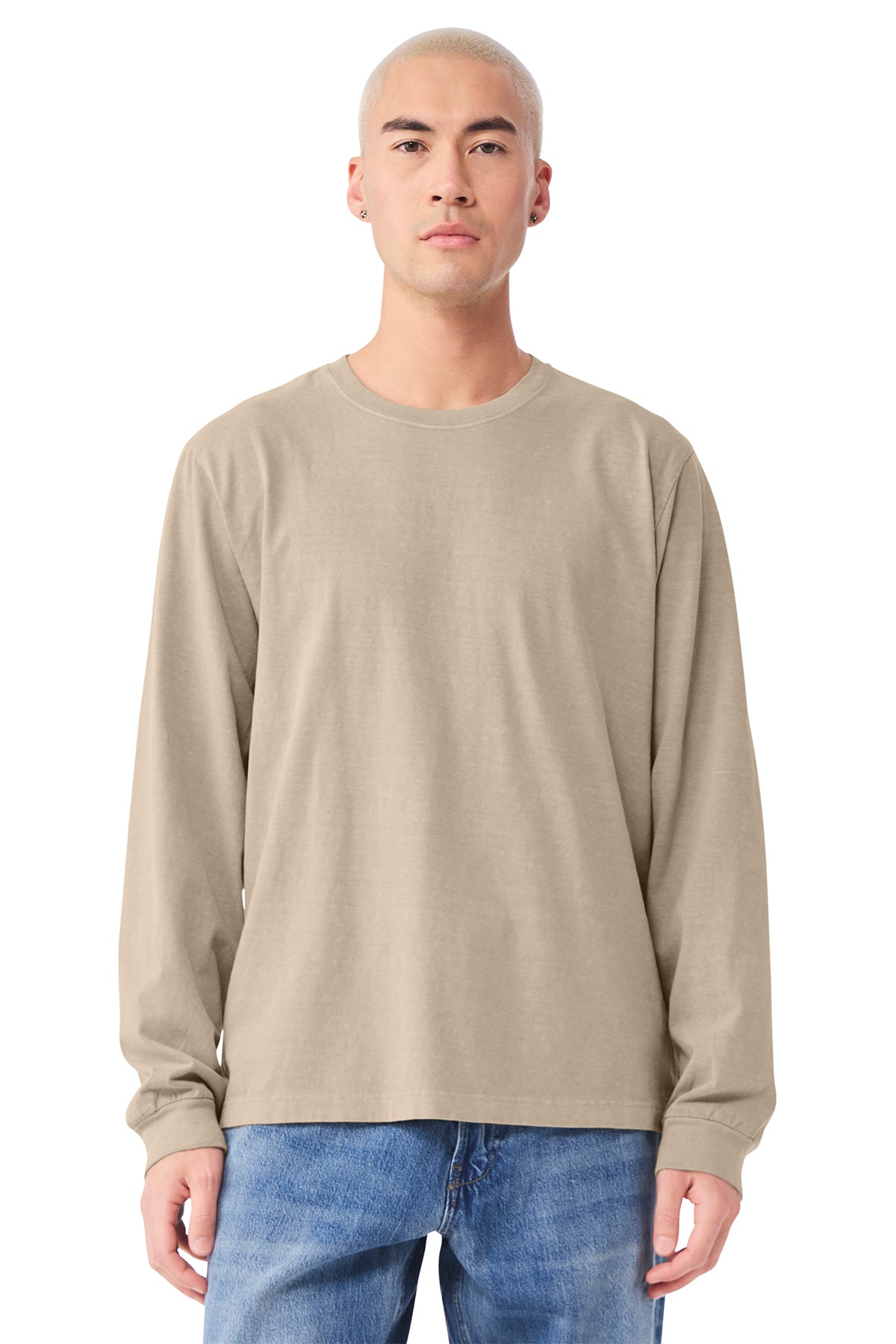 BELLA+CANVAS Unisex Heavyweight Garment‑Dyed Long Sleeve Tee – BC4851GD