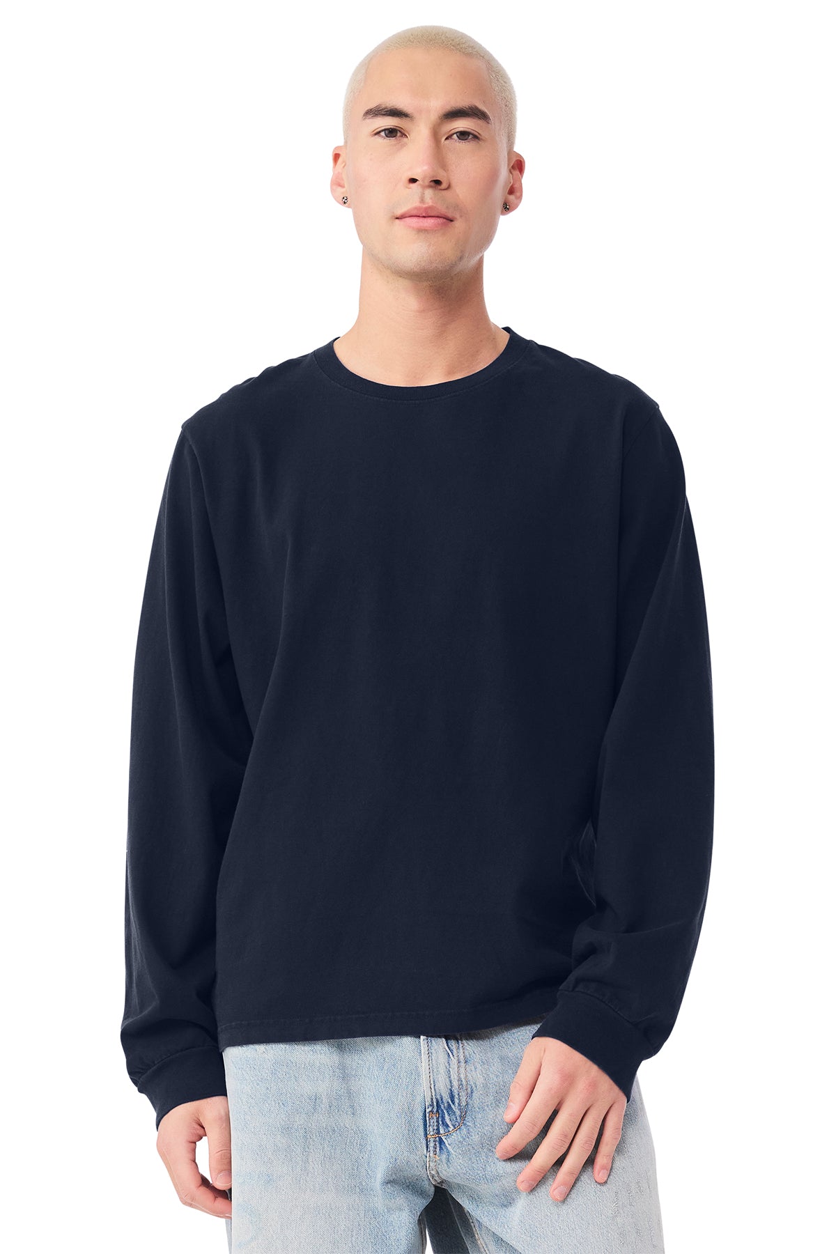BELLA+CANVAS Unisex Heavyweight Garment‑Dyed Long Sleeve Tee – BC4851GD