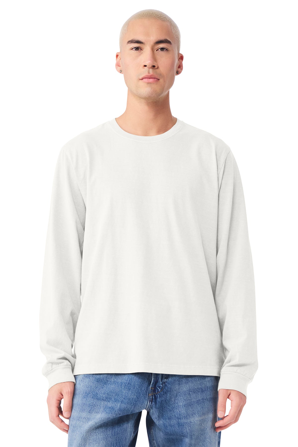 BELLA+CANVAS Unisex Heavyweight Garment‑Dyed Long Sleeve Tee – BC4851GD