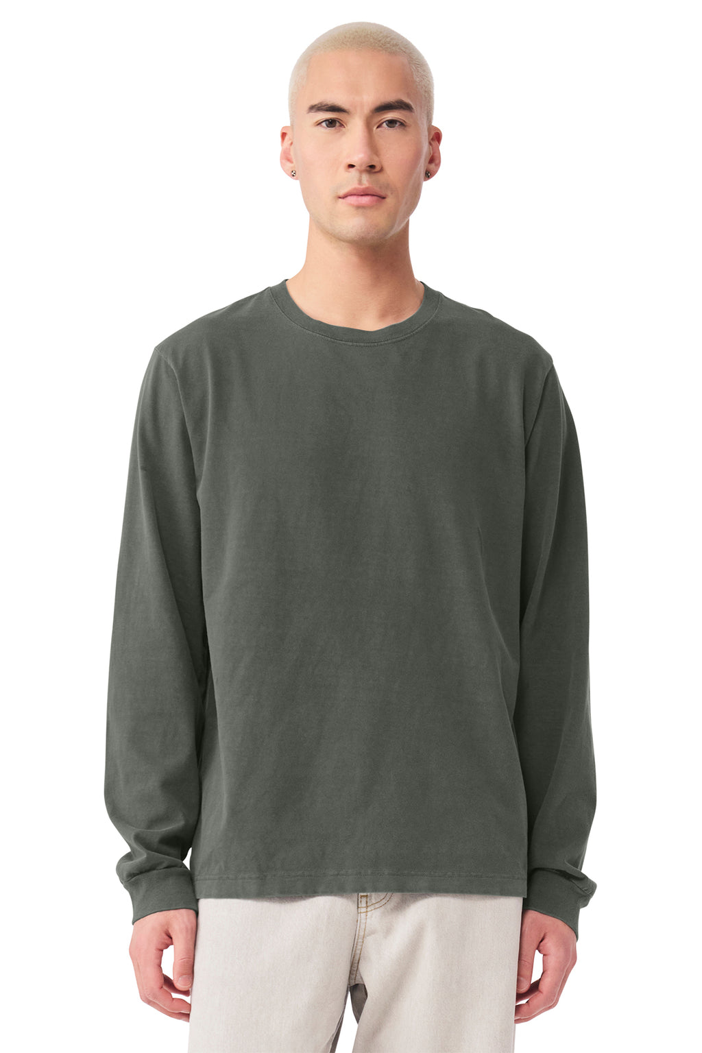 BELLA+CANVAS Unisex Heavyweight Garment‑Dyed Long Sleeve Tee – BC4851GD