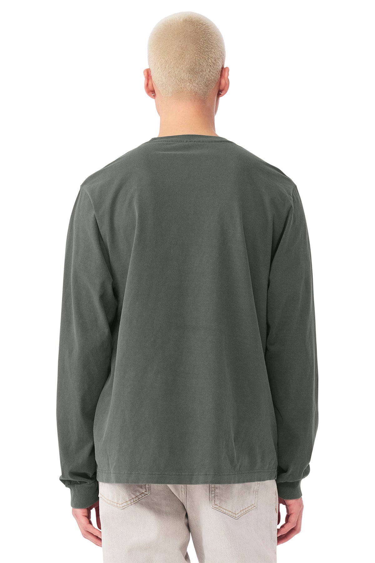 BELLA+CANVAS Unisex Heavyweight Garment‑Dyed Long Sleeve Tee – BC4851GD