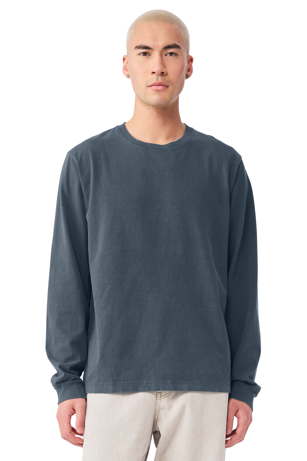 BELLA+CANVAS Unisex Heavyweight Garment‑Dyed Long Sleeve Tee – BC4851GD