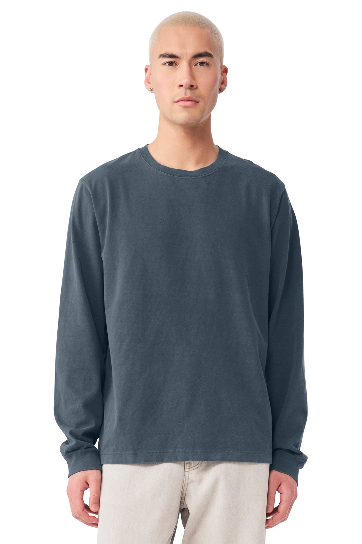 BELLA+CANVAS Unisex Heavyweight Garment‑Dyed Long Sleeve Tee – BC4851GD