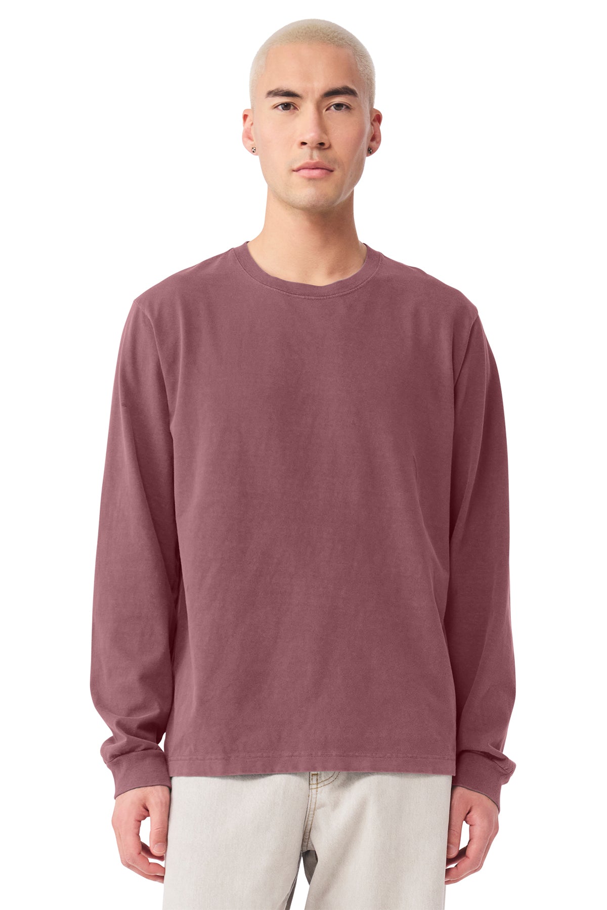 BELLA+CANVAS Unisex Heavyweight Garment‑Dyed Long Sleeve Tee – BC4851GD