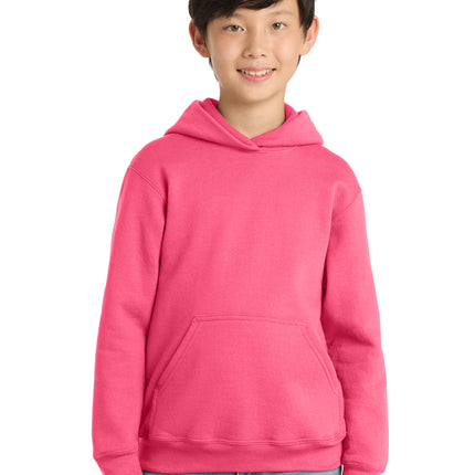 Port & Co Youth Core Fleece Pullover Hooded Sweatshirt – PC78YH