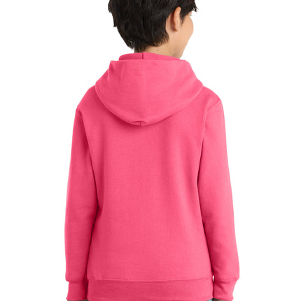 Port & Co Youth Core Fleece Pullover Hooded Sweatshirt – PC78YH