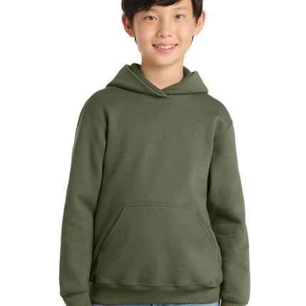 Port & Co Youth Core Fleece Pullover Hooded Sweatshirt – PC78YH