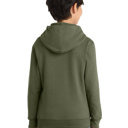 Port & Co Youth Core Fleece Pullover Hooded Sweatshirt – PC78YH