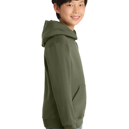 Port & Co Youth Core Fleece Pullover Hooded Sweatshirt – PC78YH