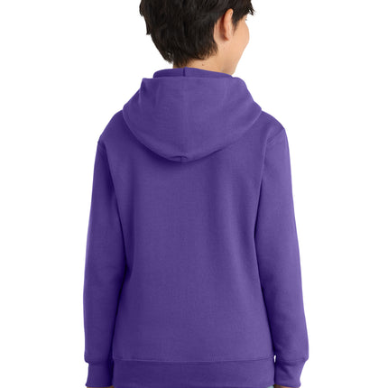 Port & Co Youth Core Fleece Pullover Hooded Sweatshirt – PC78YH