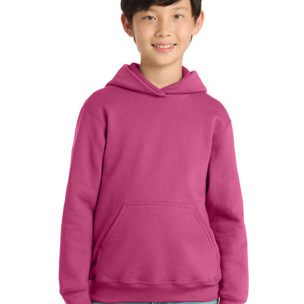 Port & Co Youth Core Fleece Pullover Hooded Sweatshirt – PC78YH
