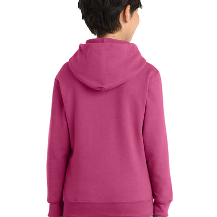 Port & Co Youth Core Fleece Pullover Hooded Sweatshirt – PC78YH