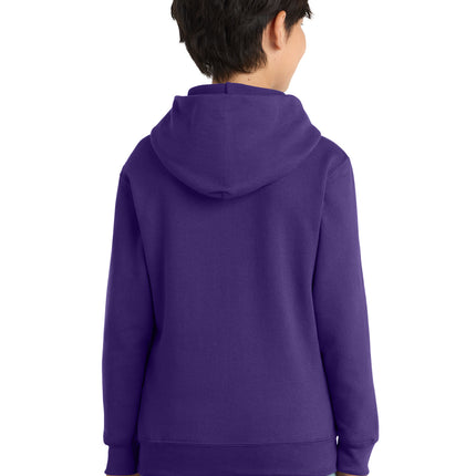 Port & Co Youth Core Fleece Pullover Hooded Sweatshirt – PC78YH