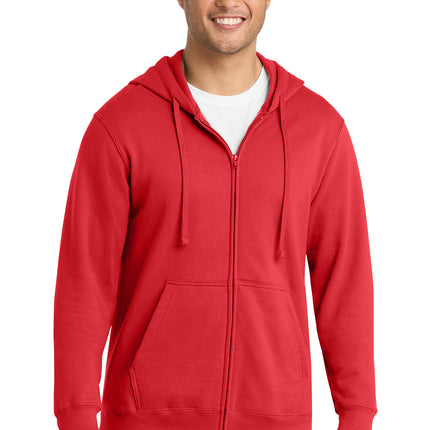 Port & Co™ Fan Favorite™ Fleece Full‑Zip Hooded Sweatshirt – PC850ZH