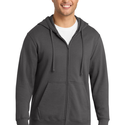 Port & Co™ Fan Favorite™ Fleece Full‑Zip Hooded Sweatshirt – PC850ZH