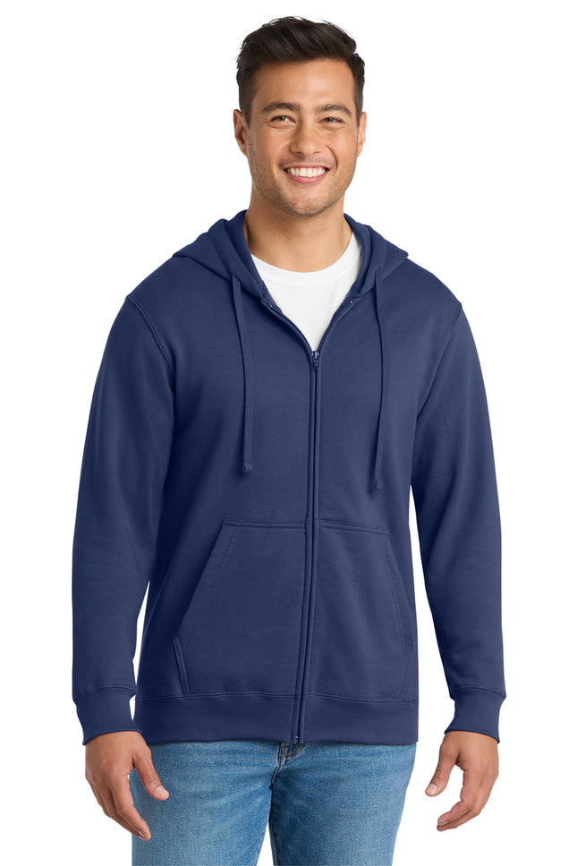 Port & Co™ Fan Favorite™ Fleece Full‑Zip Hooded Sweatshirt – PC850ZH