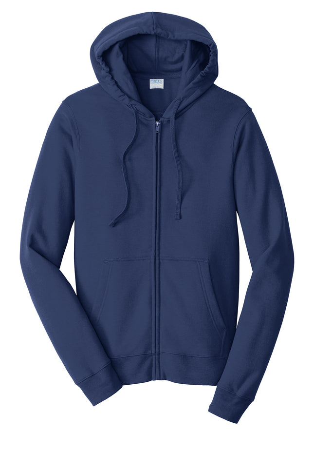 Port & Co™ Fan Favorite™ Fleece Full‑Zip Hooded Sweatshirt – PC850ZH