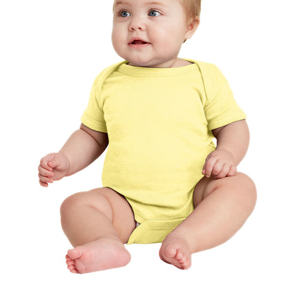 Rabbit Skins™ Infant Short Sleeve Baby Rib Bodysuit — 4400