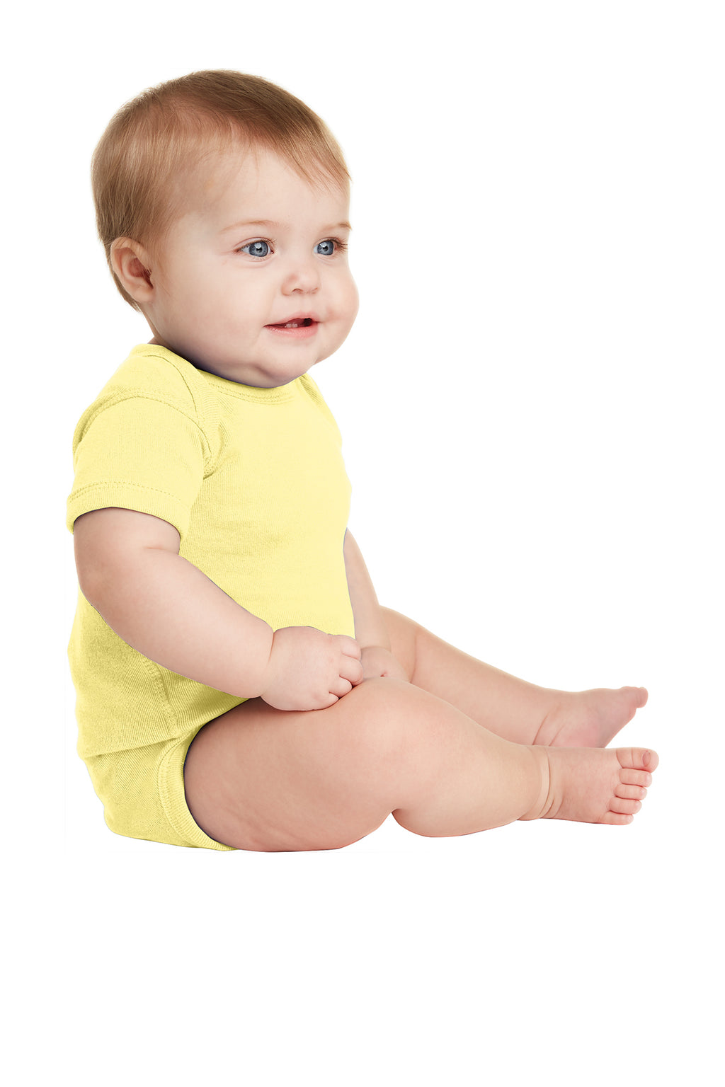 Rabbit Skins™ Infant Short Sleeve Baby Rib Bodysuit — 4400
